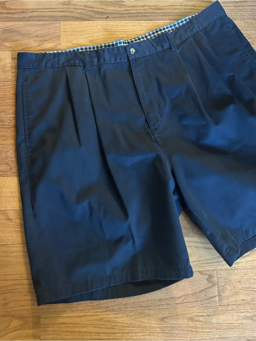 Men's Flat Front Navy Shorts - Classic Summer Staple